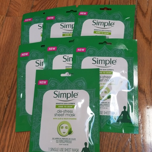 Simple Other - Brand new de stress sheet mask Simple Other - Brand new de stress sheet mask